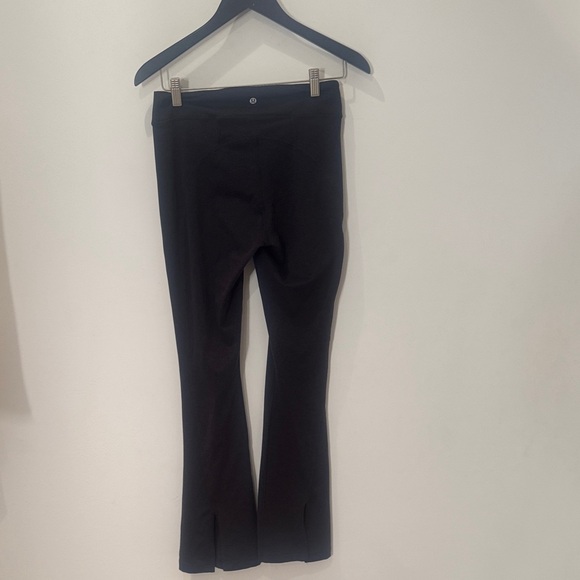 lululemon athletica Dark Gray Leggings. 39” in length and open sides. - Picture 1 of 11